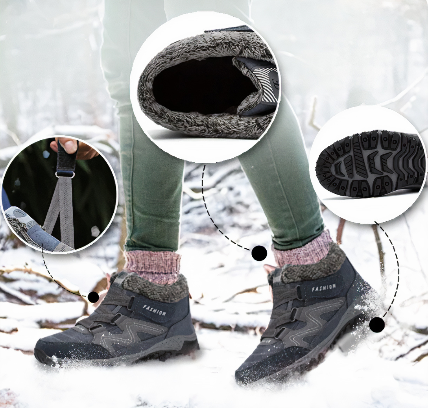 Aria – Orthopedische winterschoenen voor dames