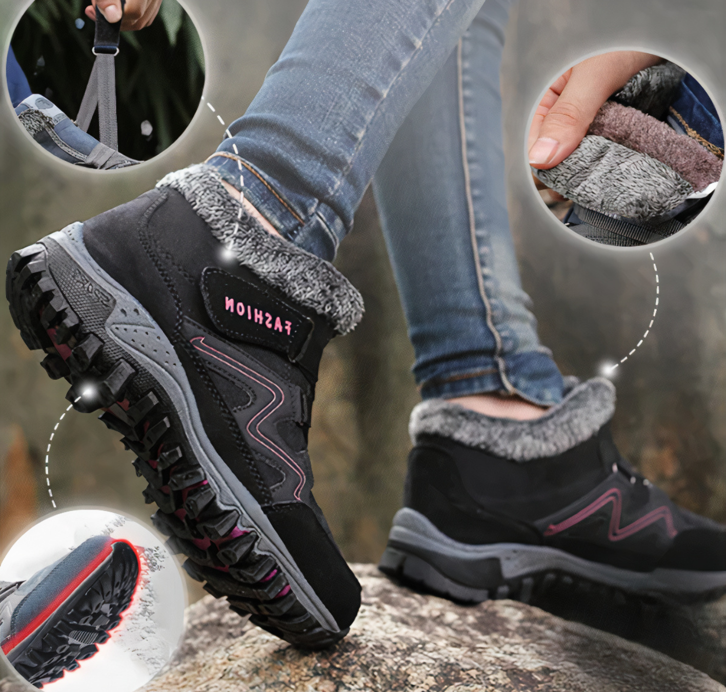 Aria – Orthopedische winterschoenen voor dames