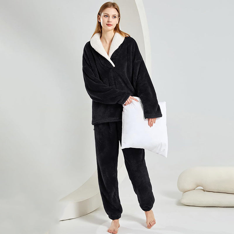 💖 Warme pluche pyjama voor de winter